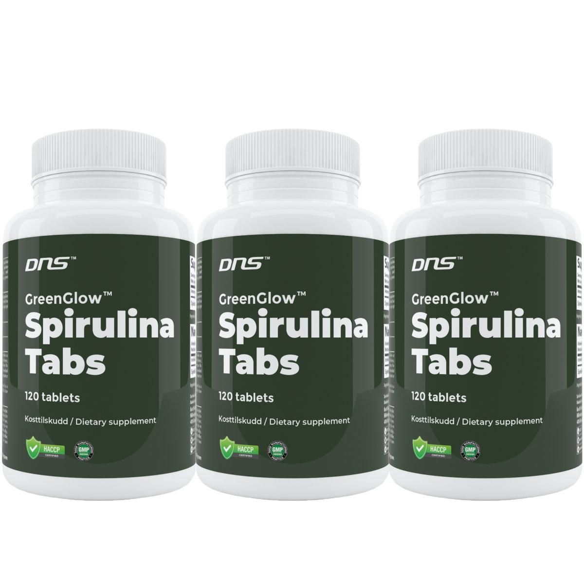 3-pack Spirulina - 3 x 120 tabletter