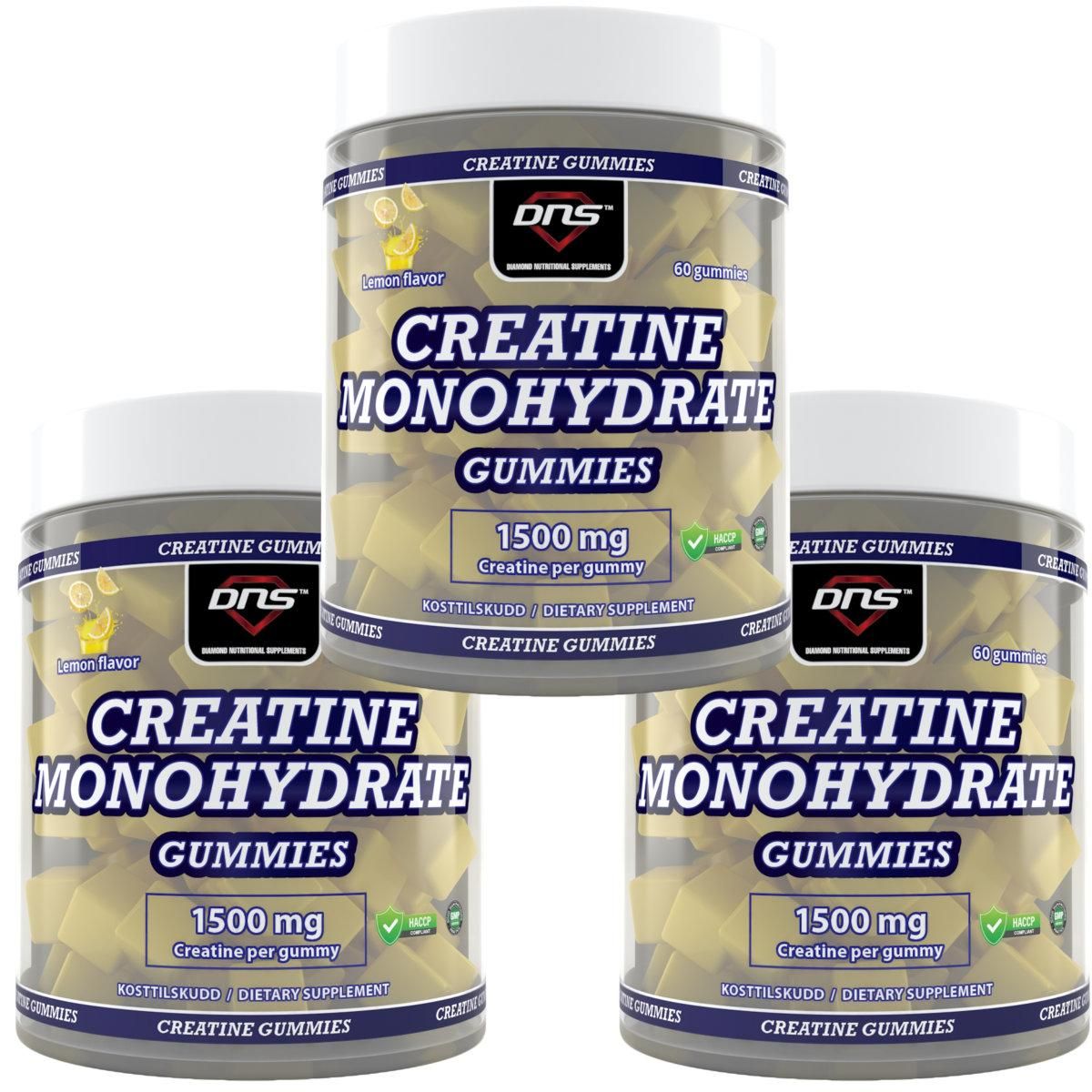 3-pack Creatine Monohydrate Gummies - Lemon