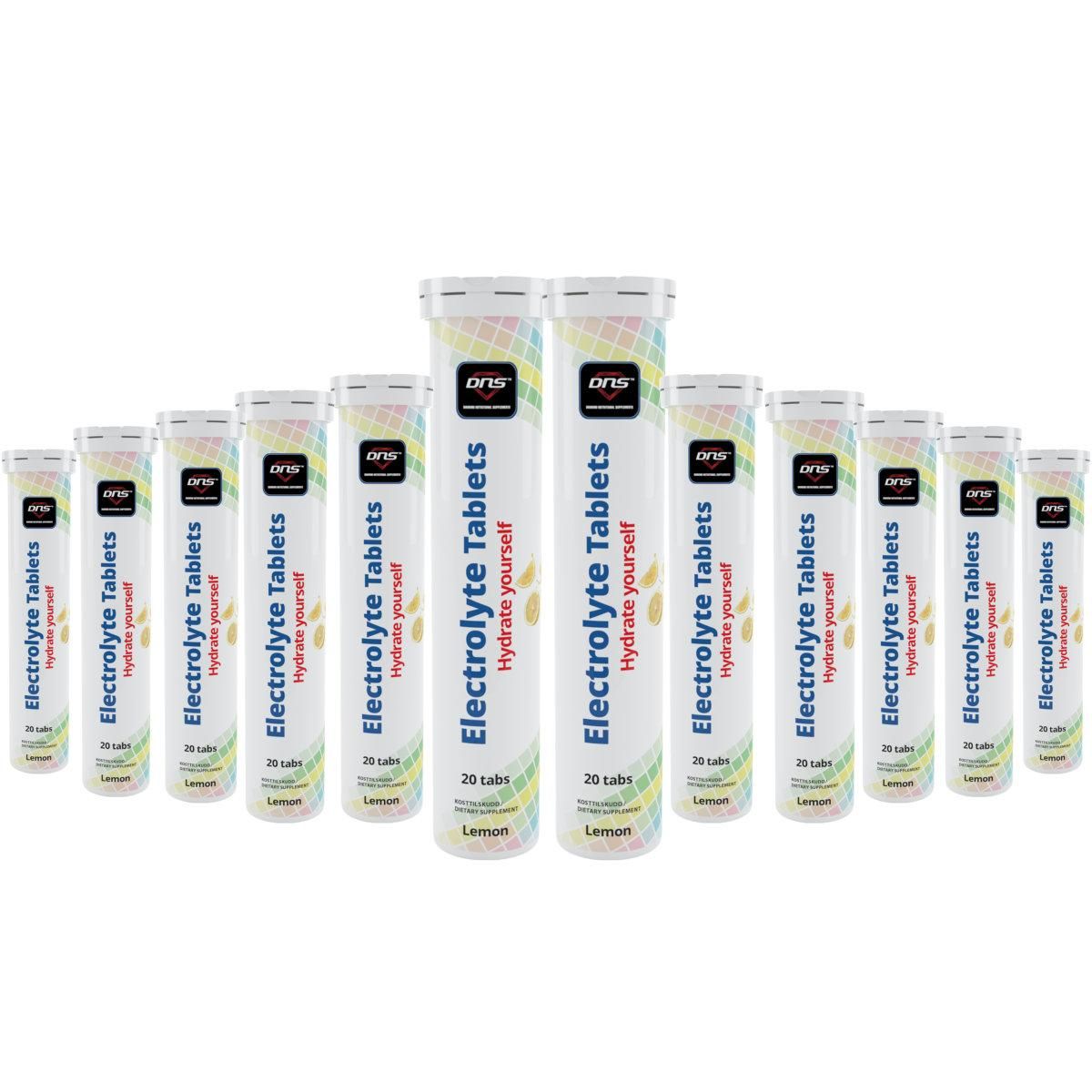 12-pack Electrolyte - Hydrate Yourself - 12 x 20 Brusetabletter - Lemon