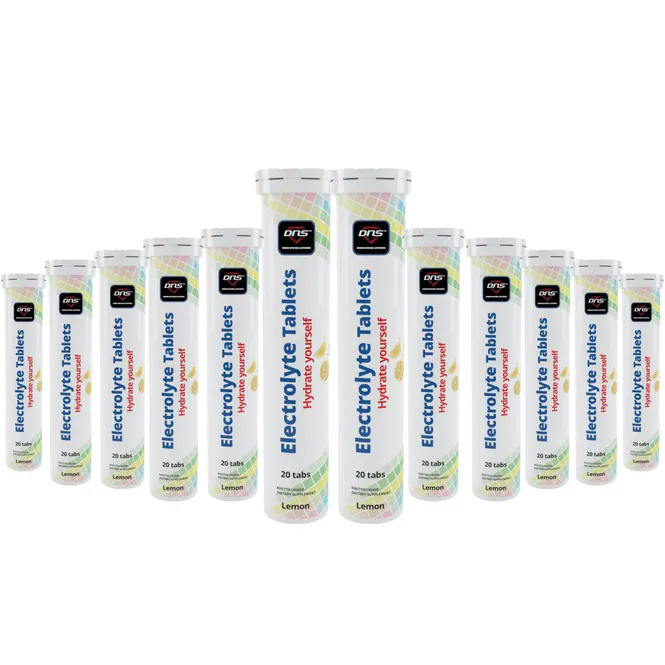 Hovedbilde 12-pack Electrolyte -  Hydrate Yourself - 12 x 20 Brusetabletter - Lemon