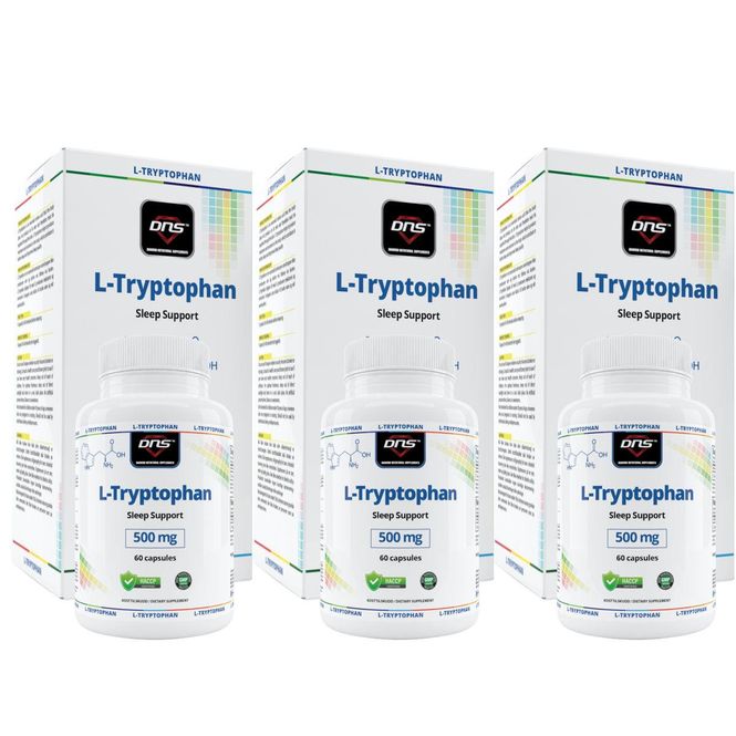 Hovedbilde 3-pack L-Tryptophan Sleep Support - 3 x 60 kapsler