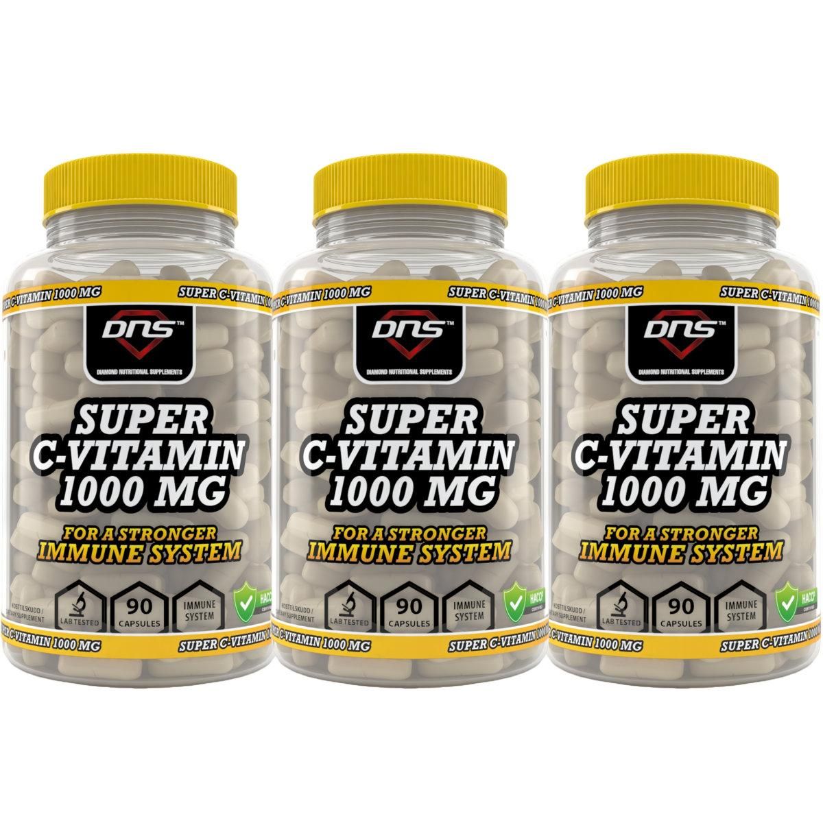3-Pack Super C-Vitamin 1000mg - 3 x 100 tabs