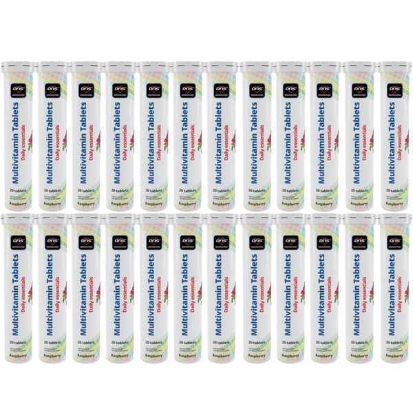 24-pack Multivitamin - Raspberry - 20 Brusetabletter