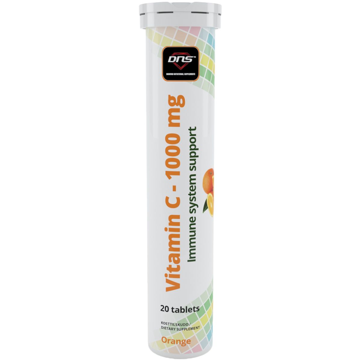 Vitamin-C 1000 mg - Orange - 20 Brustabletter