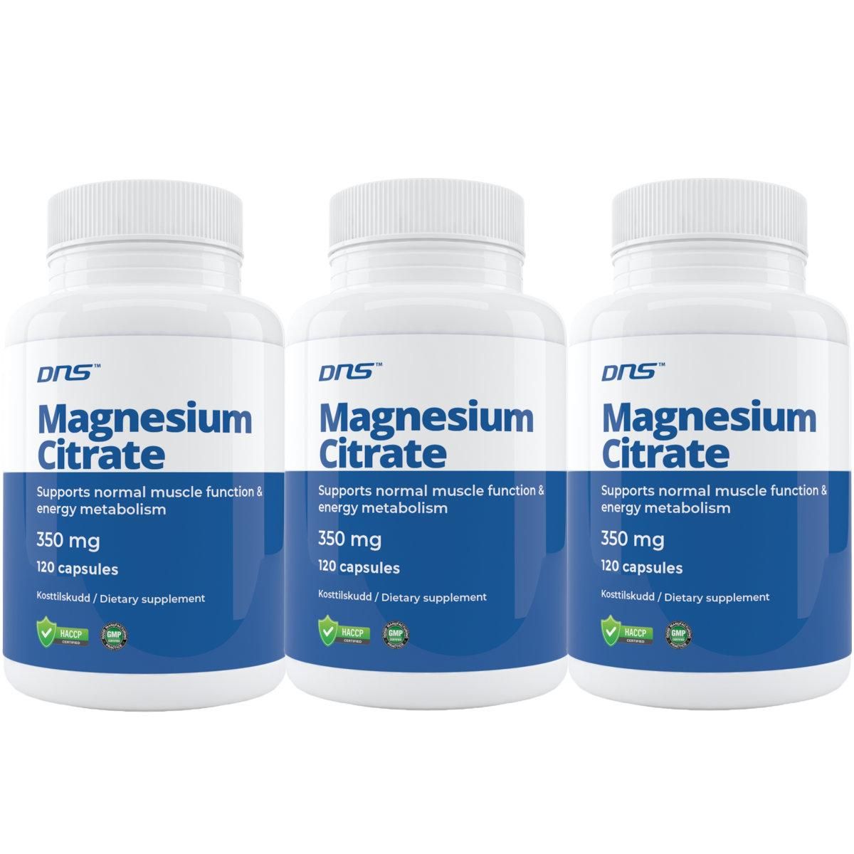 3-pack Magnesium Citrate - 3 x120 kapsler