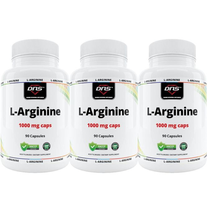 Hovedbilde 3-pack L-Arginine 1000 mg - 3 x 90 kapsler