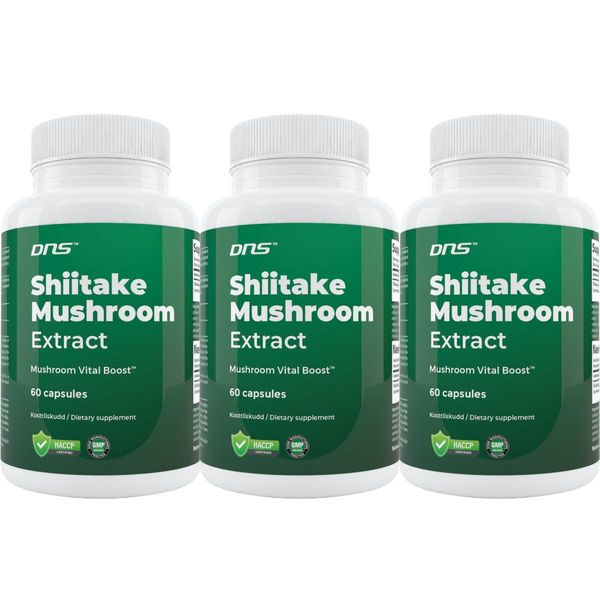 3-pack Shiitake Mushroom  Extract - 3 x 60 kapsler 