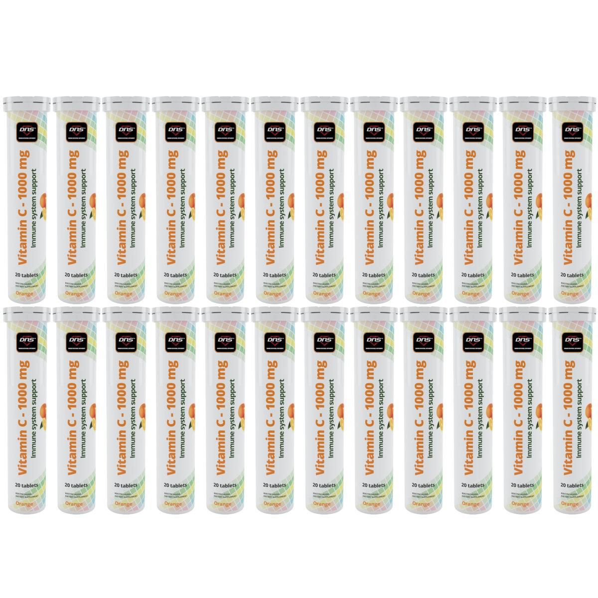 24-pack Vitamin-C 1000 mg - Orange - 24 x 20 Brusetabletter