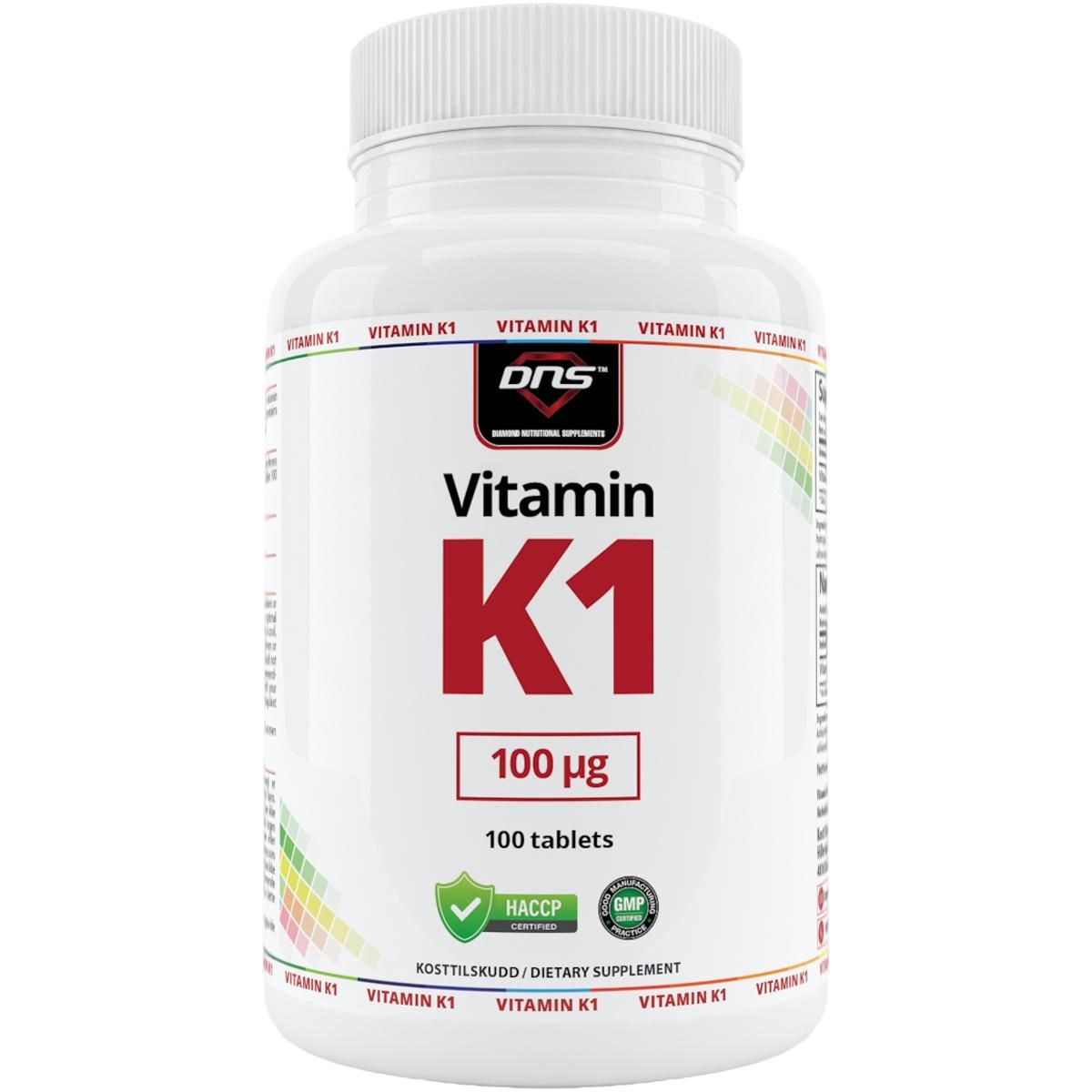 Vitamin K1 100 µg - 100 tabletter
