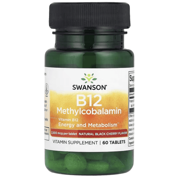 Vitamin B12 (Methylcobalamin) Cherry - 2500mcg - 60 tabletter