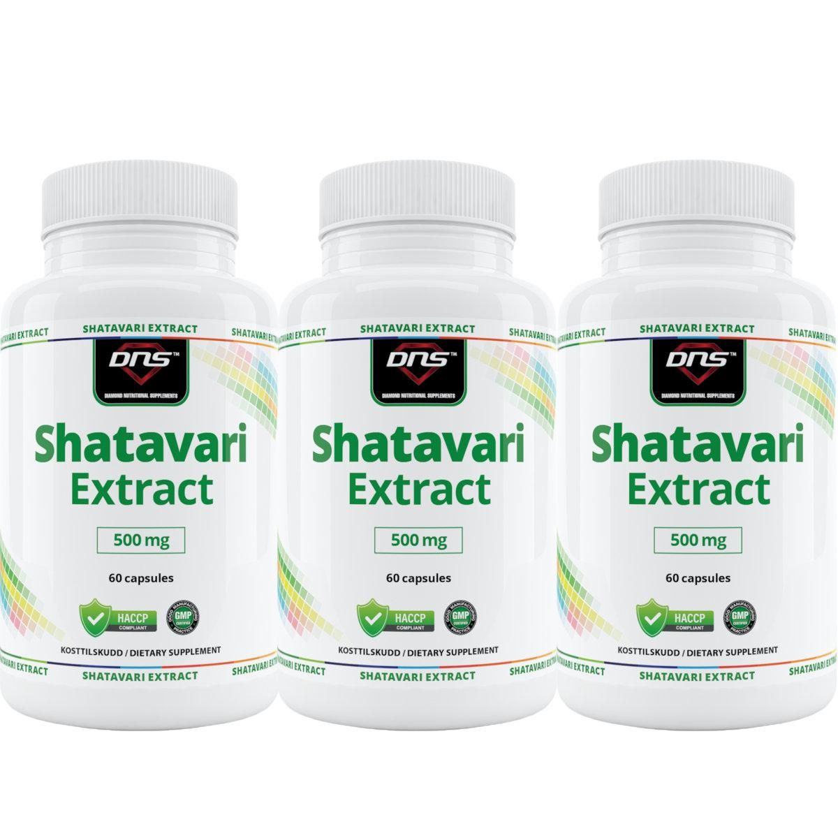 3-pack Shatavari Extract - 3 x 60 kapsler