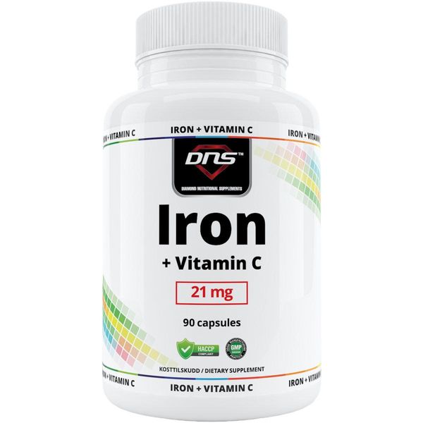 Iron + Vitamin C - 90 kapsler