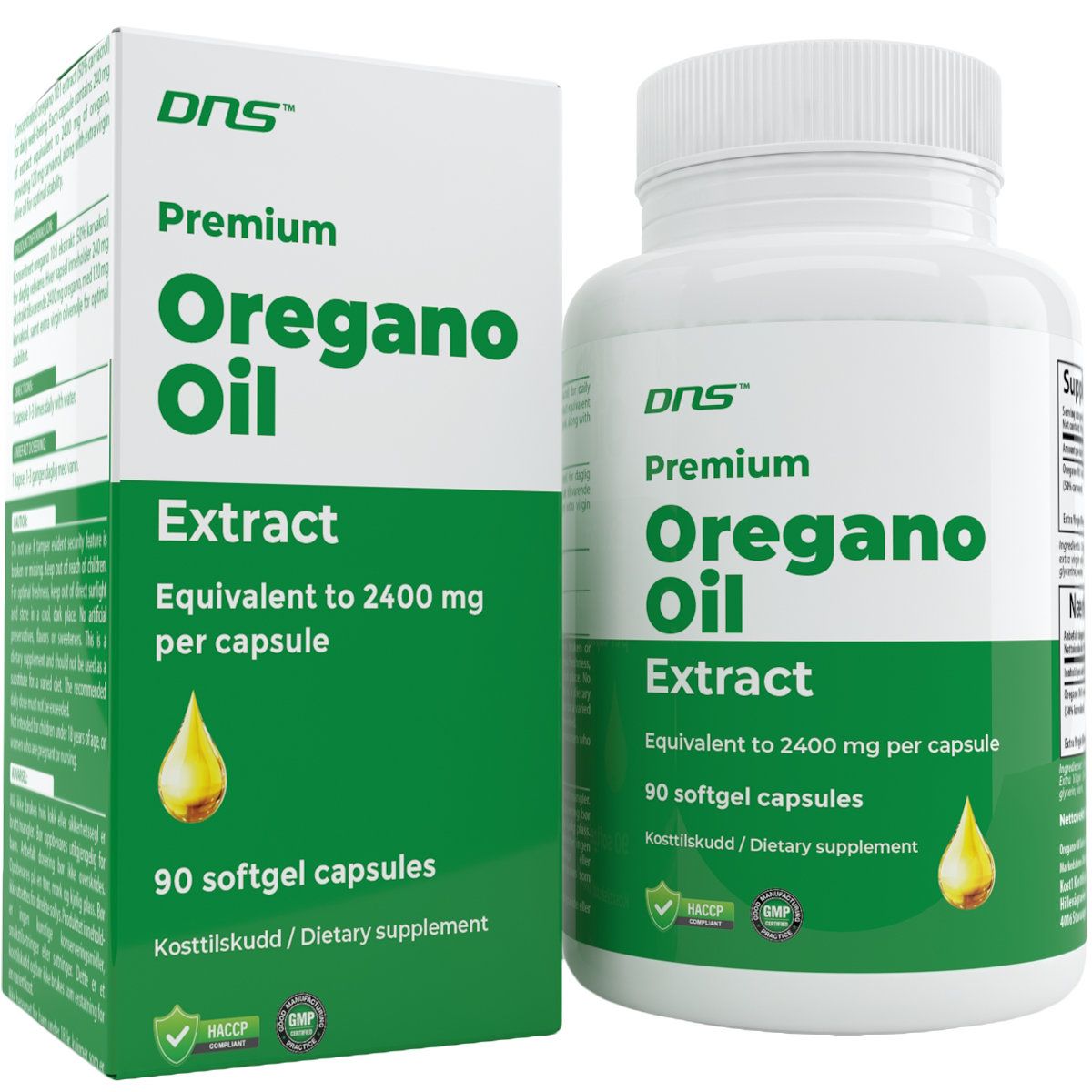 Premium Oregano Oil Extract - 90 kapsler