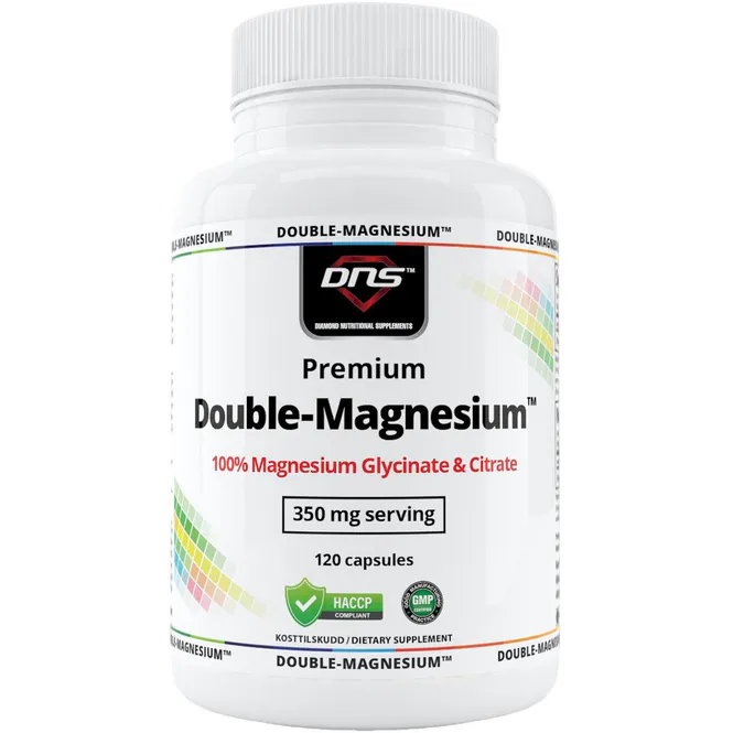 Hovedbilde Double Magnesium - Glycinate + Citrate - 120 kapsler