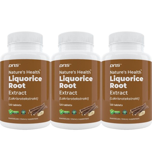 3-pack Liquorice Root Extract - Lakrisrotekstrakt - 3 x 120 tabletter