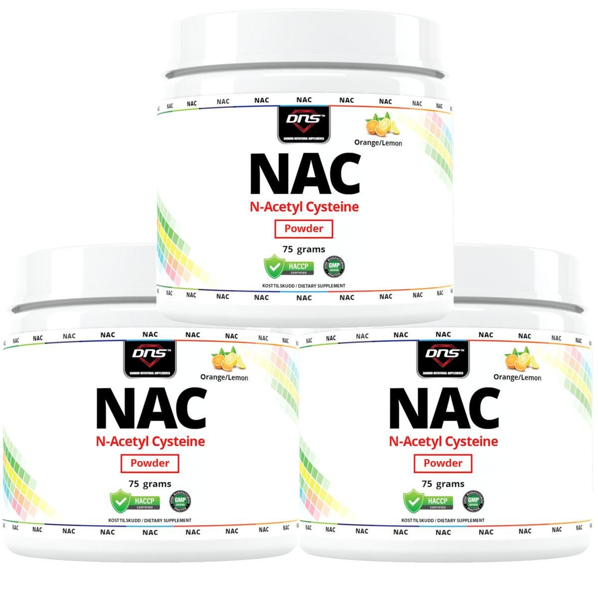 3-pack NAC N-Acetyl Cysteine Powder - 3 x75 gram