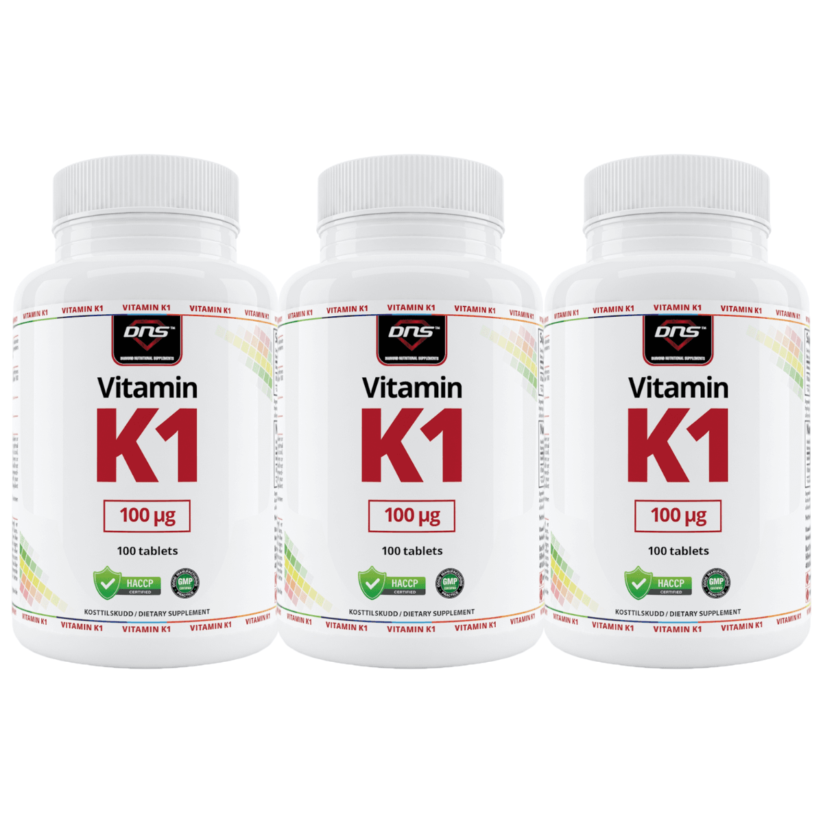3-pack Vitamin K1 100 µg - 3 x 100 tabletter