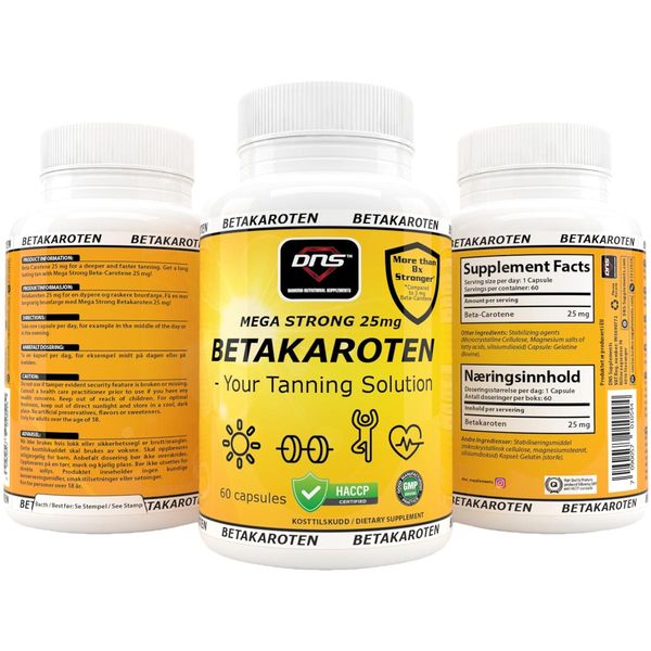 Betakaroten Tanning Solution - 60 kapsler