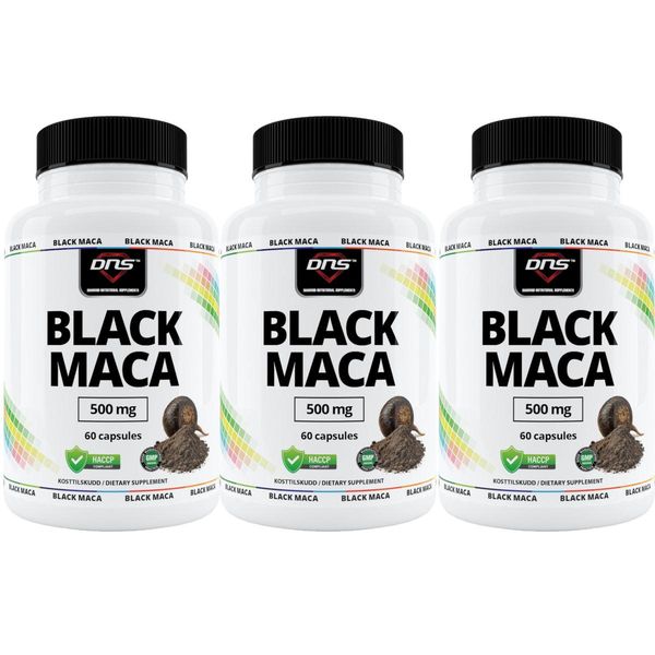 3-pack Black Maca - 3 x 60 kapsler