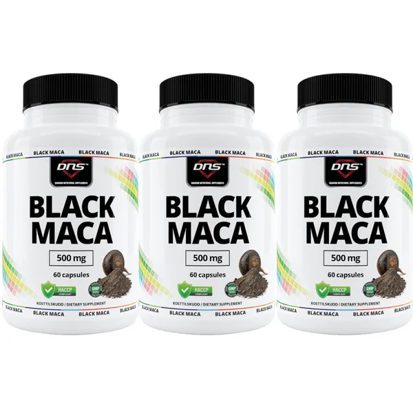 3-pack Black Maca - 3 x 60 kapsler