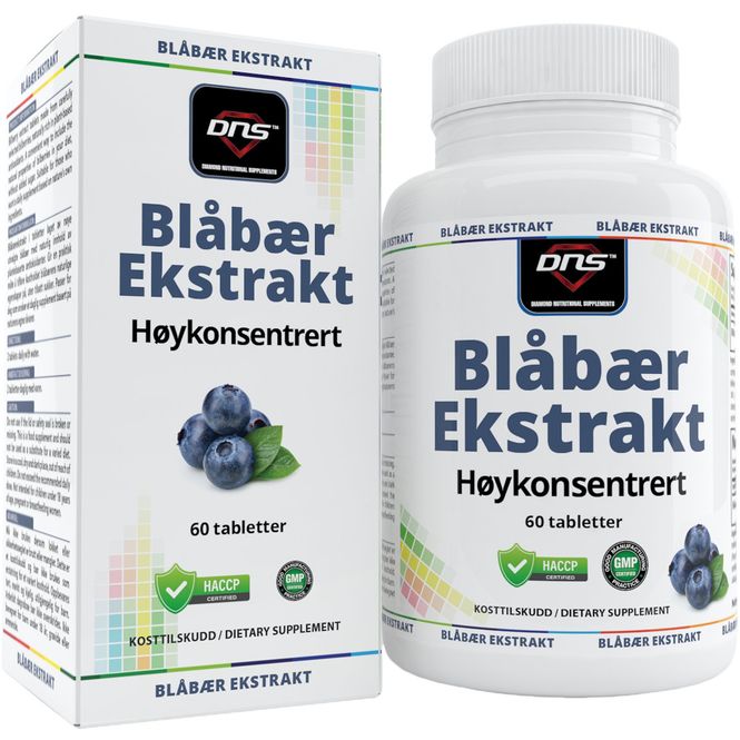 Hovedbilde Blåbær Ekstrakt - 60 tabletter